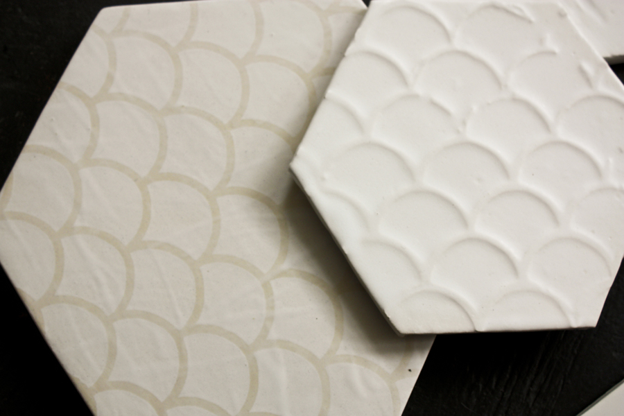 Out on the Tiles: Year: In progress
Materials: Ceramic tiles
Client: Various
Continuing from our tile obsessions of Portugual, paper pulp tiles and 3D wallpapers, we finally bit the bullet and began making some tiles of our own. Our interest is in composing overall spaces with custom tiles—conceptual skins for private and public spaces. Presented here are a few of our early experiments for some sweet upcoming projects. Out on the Tiles: Year: In progress
Materials: Ceramic tiles
Client: Various
Continuing from our tile obsessions of Portugual, paper pulp tiles and 3D wallpapers, we finally bit the bullet and began making some tiles of our own. Our interest is in composing overall spaces with custom tiles—conceptual skins for private and public spaces. Presented here are a few of our early experiments for some sweet upcoming projects.